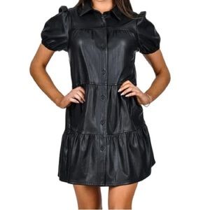 Small RD Style Black Leather Dress